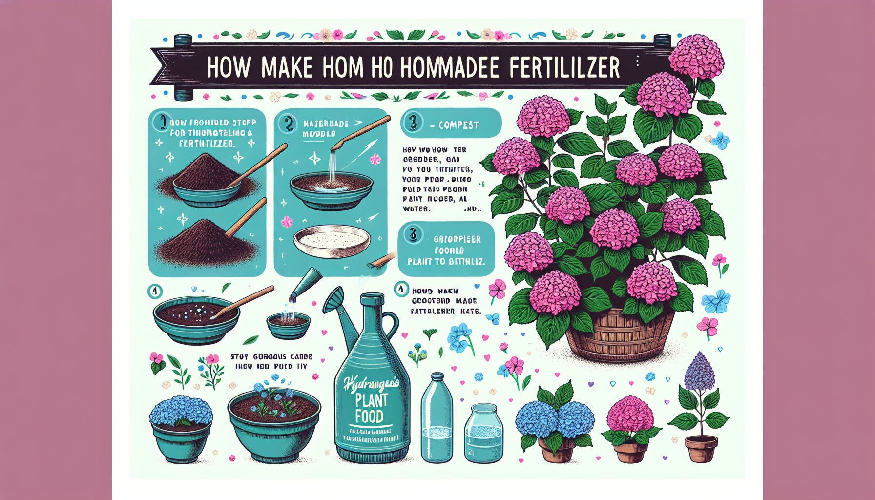 découvrez comment fabriquer un engrais maison pour des fleurs d'hortensia plus abondantes, belles et résistantes. suivez nos conseils pour sublimer vos hortensias.