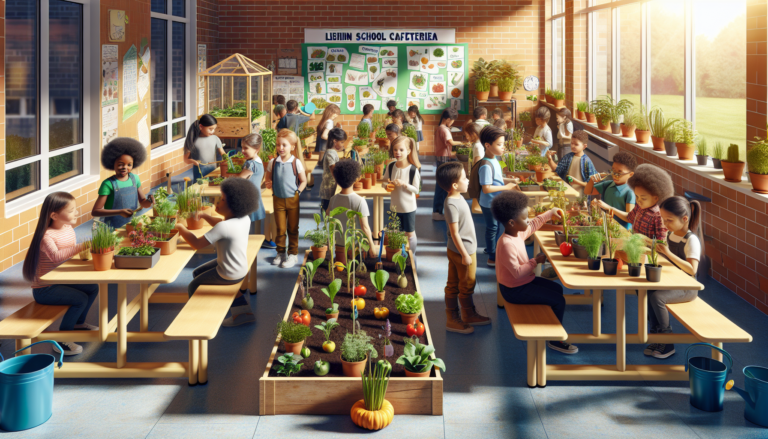découvrez comment ce restaurant scolaire a su faire adorer le jardinage aux enfants grâce à leur incroyable expérience !