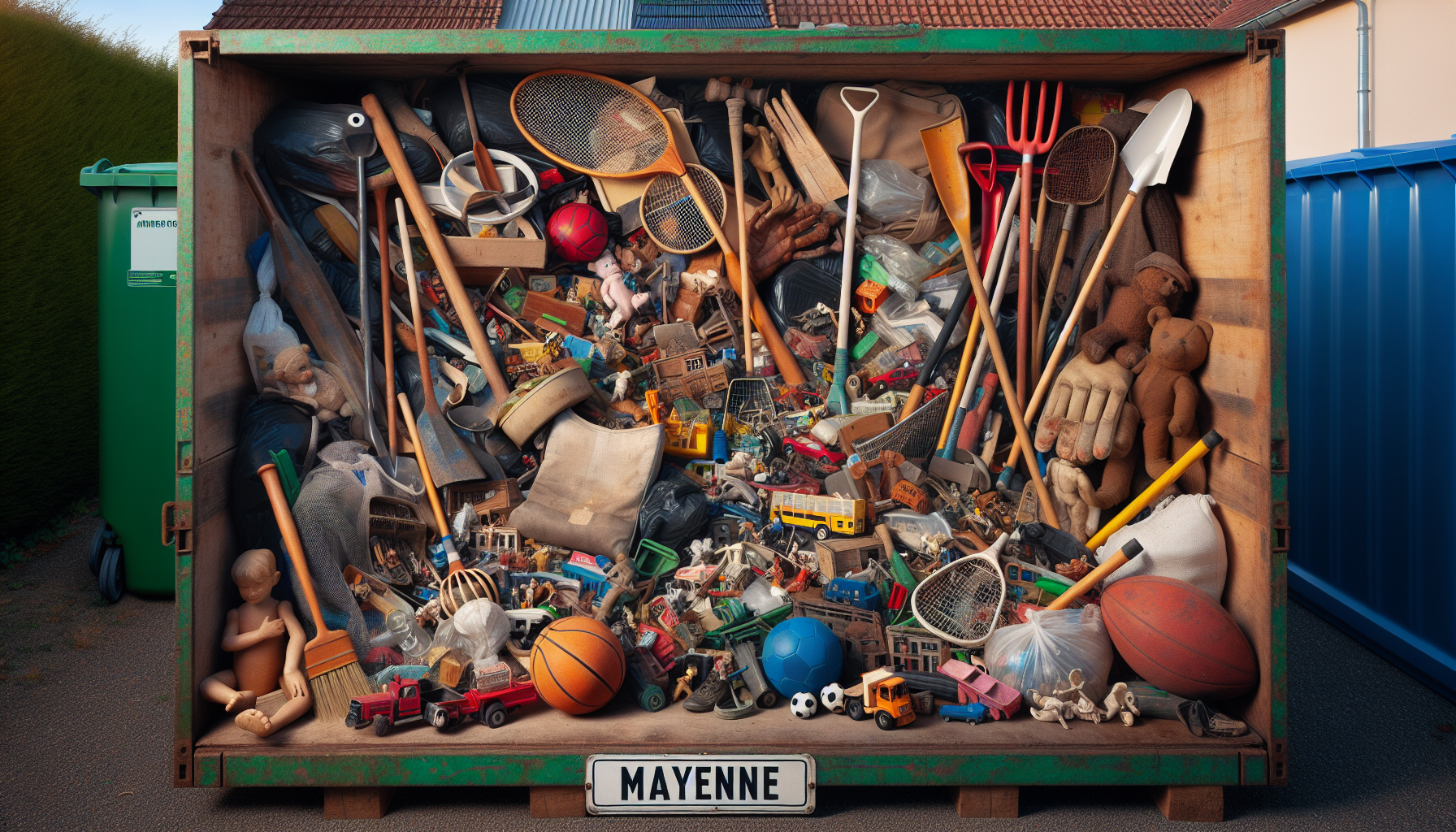 découvrez ce qui se cache parmi les jouets, articles de sport et de jardinage jetés à la déchetterie de mayenne communauté - peut-être y trouverez-vous des trésors inattendus !